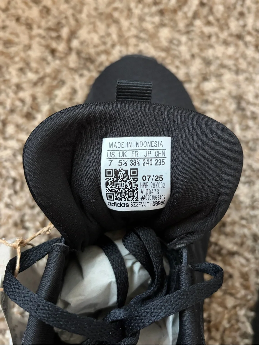 adidas Women’s Black Athletic Running Sneakers